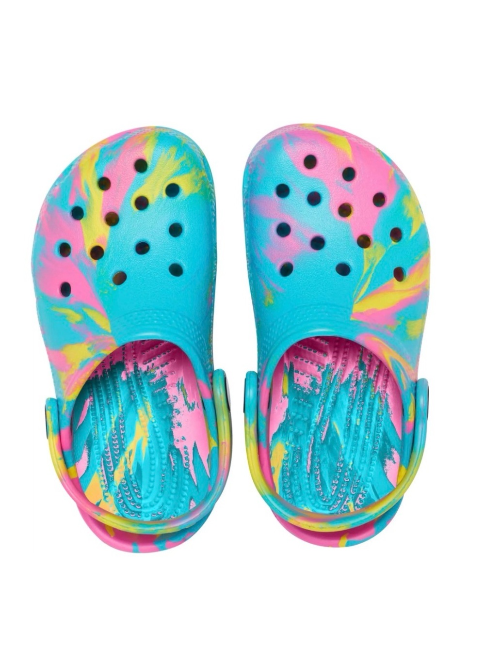 Crocs Kids -Classic Marbled Tie-Dye Clogs - size 11
